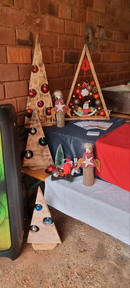 Weihnachten DIY Tannenbaum Engel Gesteck in Mauschbach