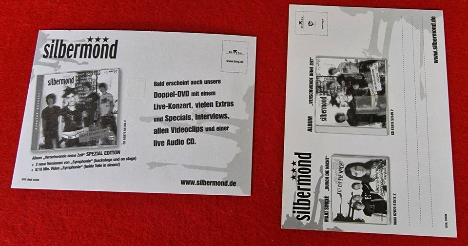 Silbermond 2 Autogrammkarten Set Pop Rock Band in Köln