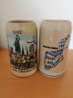 2 Stück Maßkrüge vom Oktoberfest 1993 Bayern - Schernfeld Vorschau