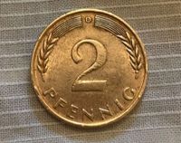 BIS SONNTAG 2 Pfennig 1968 Prägestätte D selten Kupfer exklusiv Osterholz - Tenever Vorschau