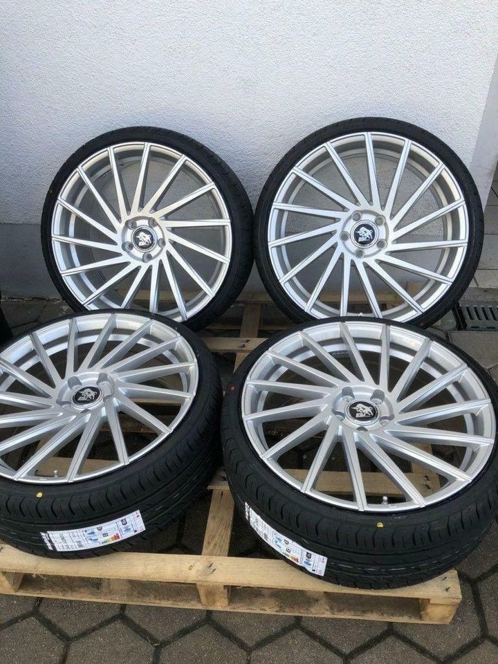 8,5x19  ET45 5x112 Ultra Wheels UA9 silber schwarz gold in Eichendorf