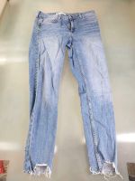 Jeanshose Zara gr. 38 Max 28 USA 6 Jeans Hose hellblau silber Mitte - Wedding Vorschau