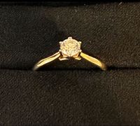 Christ Verlobungsring Diamant Ring Größe 52, 585 mit 0,25 ct Köln - Riehl Vorschau