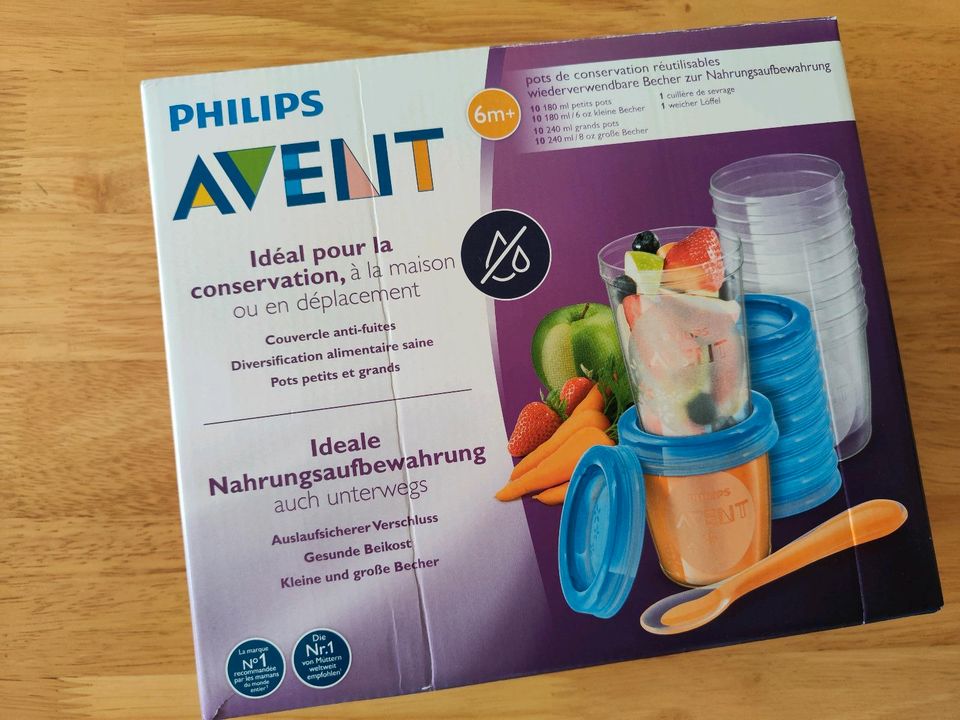 Set Philips AVENT 20 Mehrwegbecher Beikost Einfrieren in Weimar