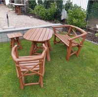 Wunderschöne Sitzgruppe + Gartentisch aus Holz, Handarbeit Saarbrücken - Malstatt Vorschau