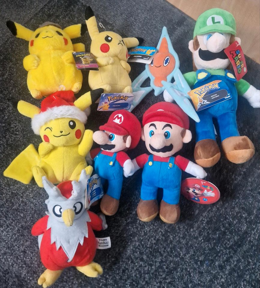 Kuscheltiere Stofftiere Pokemon Mario in Lippstadt