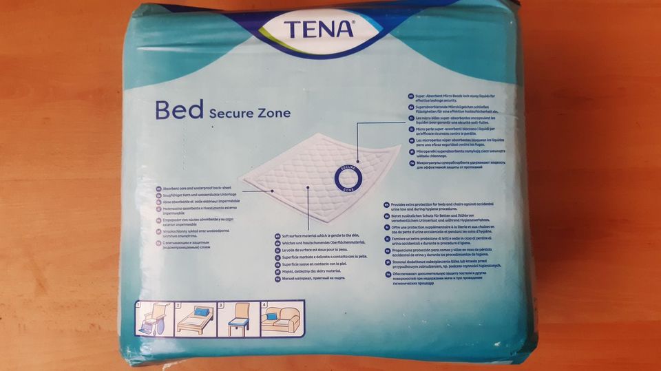 Tena Bed Secure Zone, Pflege, Pflegehilfsmittel, Betteinlagen in Waischenfeld