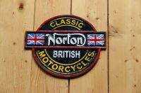 Vintage Norton Markenschild – Sehr selten Nordrhein-Westfalen - Marl Vorschau