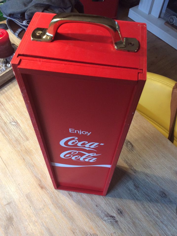 Coca Cola Kiste Präsentkarton top Zustand Geschenkbox in Denkte