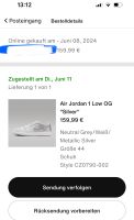 Air Jordan 1 Low OG „Silver“ Nordrhein-Westfalen - Düren Vorschau