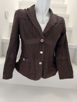 BIBA Bluse Blazer tailliert braun Gr. 42 cooler Stoff-Mix Baden-Württemberg - Leonberg Vorschau