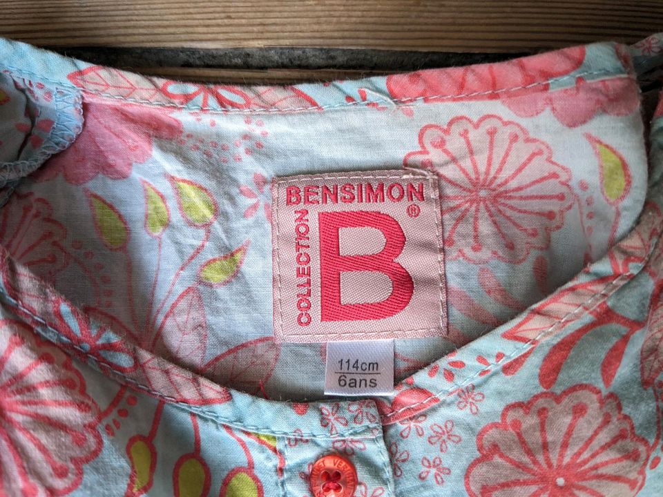 Leichte Bluse Baumwolle Sommerbluse m.Blumen von Bensimon in Berlin