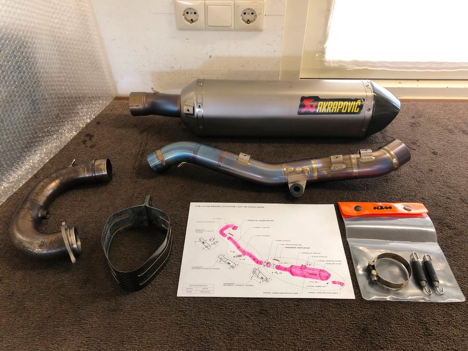 Akrapovic Auspuff Anlage Dämpfer KTM SMC690 690SMC 690 Enduro 690 in Bad Bentheim