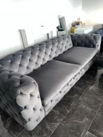 Chesterfield Sofa silbergrau Baden-Württemberg - Rheinau Vorschau