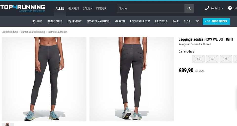 Adidas organic T-Shirt + Laufhose Leggings Tights NP 149€ S 36 in Kassel