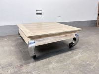 FASMAS Couchtisch Tisch Eiche Holz Alu Silber 100 x 100 x 43 cm Eimsbüttel - Hamburg Niendorf Vorschau