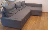 IKEA FRIHETEN Eckbettsofa mit Bettkasten, Skiftebo dunkelgrau Bayern - Markt Schwaben Vorschau