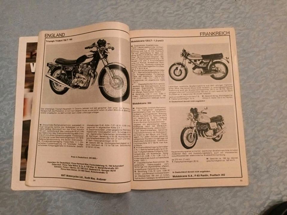 Motorrad Katalog 1977 & PS Die Motorrad Zeitung Januar 1977 in Dinslaken