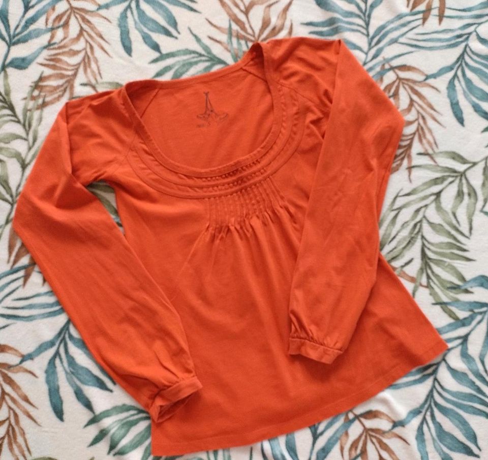 Schönes Langarmshirt orange habanero Gr.S/36, top Zustand in Roigheim