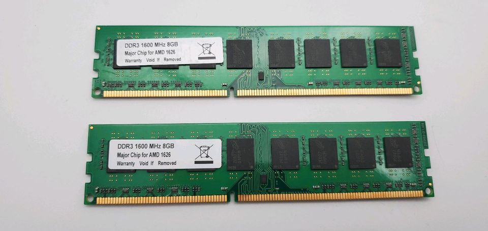 RAM DDR3 16GB 2x 8GB 1600Mhz Arbeitsspeicher PC Computer in Hamburg