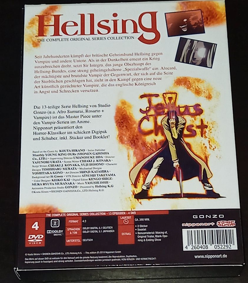 Hellsing die komplette original Serie, 4 DVDs, auf deutsch, Anime in Bocholt