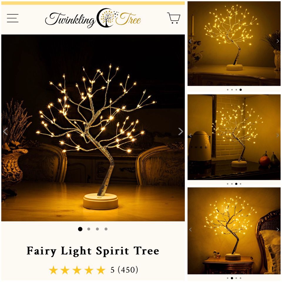 Twinkling Tree Fairy Light - Lampe Baum Nachttischlampe Leselampe in Trebbin