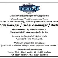 Glasreiniger bzw. Gebäudereiniger (m,w,d) gesucht. Niedersachsen - Salzhausen Vorschau