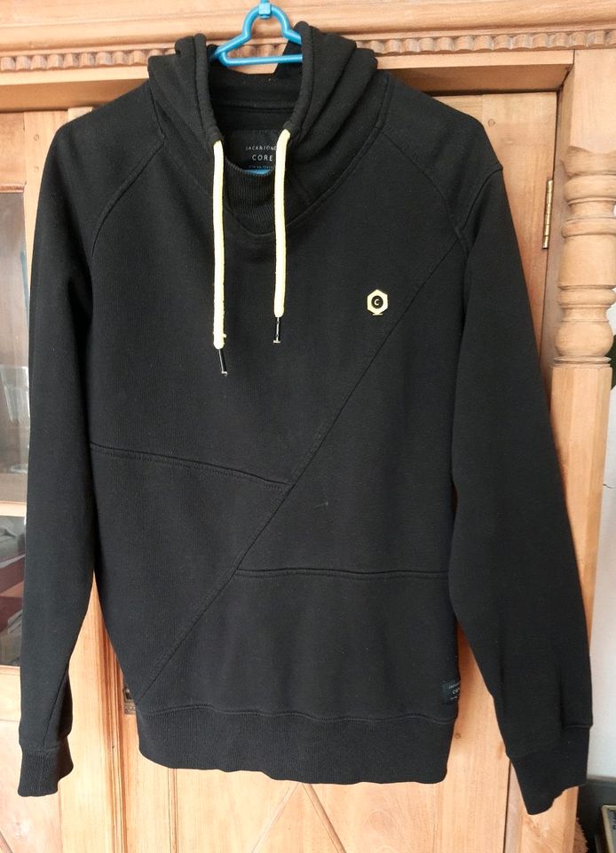 Jack&Jones Kapuzenpullover, schwarz, Gr. M in Seevetal