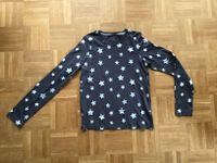 Langarmshirt Longsleeve grau mit glitzernden Sternen Gr. 164 Niedersachsen - Diepholz Vorschau