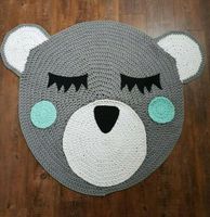 Toller Teppich Kinderzimmer Baby Bär Panda grau mint weiß Schleswig-Holstein - Sprakebüll Vorschau