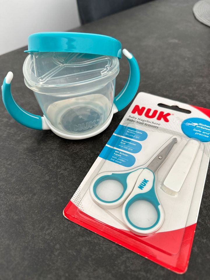 Nuk Baby Nagelschere / Nuk Baby Snack Box Blau im Set beide in Bingen
