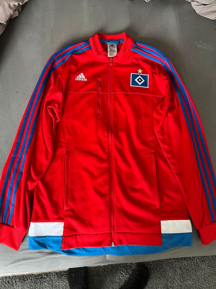 HSV Trainingsjacke Adidas Rot in Hamburg