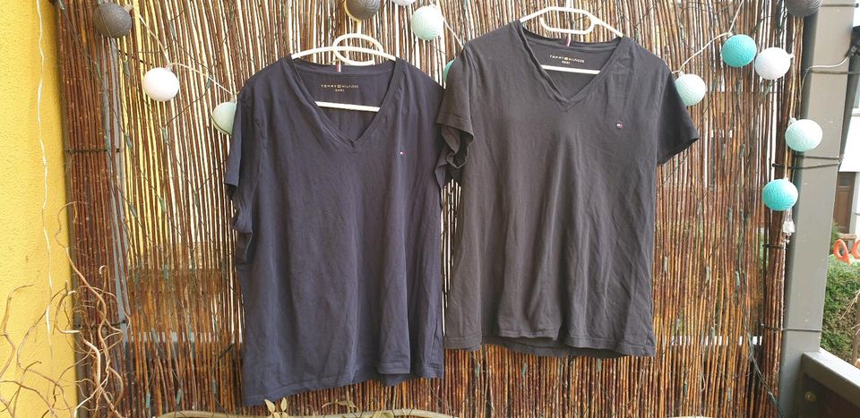 2 x⭐ Tommy Hilfiger T-Shirt XXXL 44 46 48 blau schwarz Damen in Leipzig