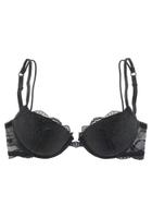 Lascana Push up BH schwarz Verschluss vorn Spitze Gr. 85 B Sachsen - Frohburg Vorschau