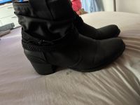Damen Stiefel Größe 42 schwarz mit Glitzer Hessen - Büdingen Vorschau