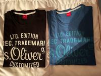 2x s. Oliver T-Shirt Größe L Herren blau & schwarz neuwertig Hessen - Butzbach Vorschau