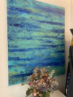 100x80cm painting on canvas - abstract - "Raindrops on lilies" Pankow - Prenzlauer Berg Vorschau