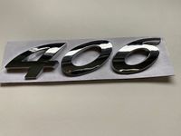 Peugeot 406 Emblem Metall Logo Sticker silber chrom hinten Heck Niedersachsen - Kluse Vorschau