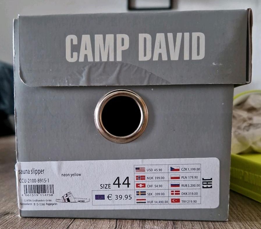 Camp David Badeschuhe Gr. 44 NEU!!! Neon gelb in Dresden