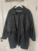 Vintage Ledermantel schwarz Gr. L retro Echtleder Oversize Nordrhein-Westfalen - Marl Vorschau