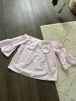 Bluse Gr. M Amisu schulterfrei Rosa weiß gestreift Off-Shoulder Nordrhein-Westfalen - Castrop-Rauxel Vorschau