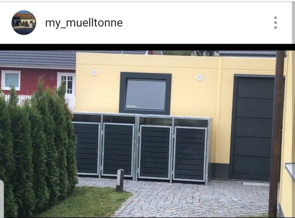 Mülltonnenbox, Mülltonnenverkleidung für 4 Mülltonnen in Odelzhausen