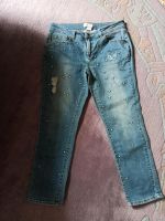 Jeans mit Perlen von Linea Tesini Gr.38 Baden-Württemberg - Schömberg Vorschau