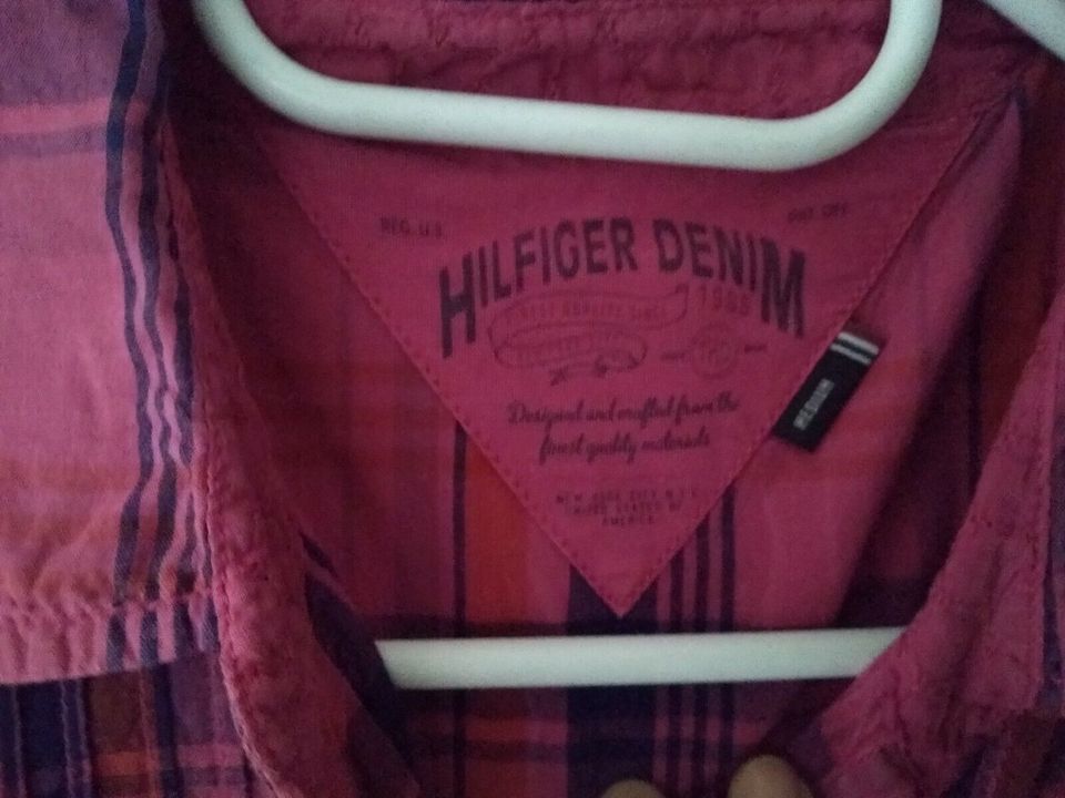 Tommy Hilfiger Bluse Gr. M (38) pink kariert kaschiert kl Polster in Ascheberg