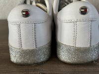 Tommy Hilfiger Sneaker weiß Silber Gr 40 Leder Bayern - Gaimersheim Vorschau