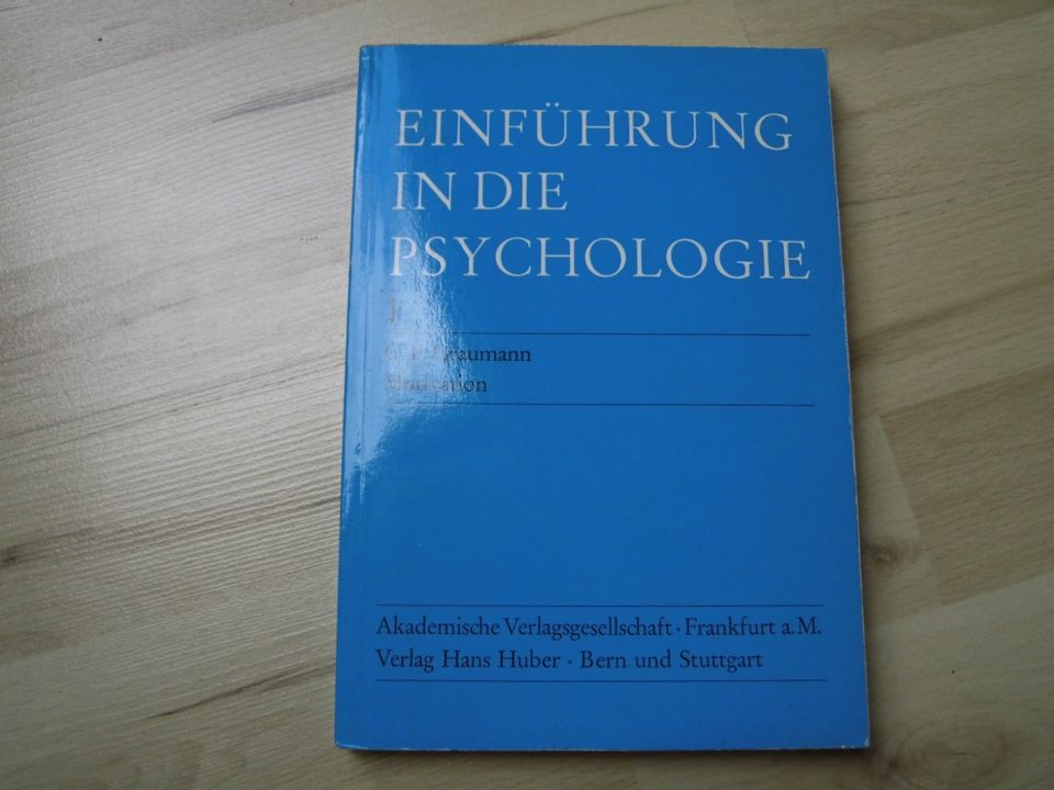 Einführung in die Psychologie – Motivation – C.F. Graumann – 1970 in Wesel