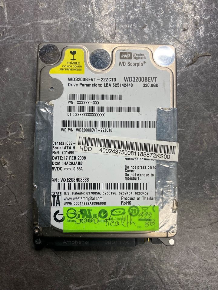 WD HDD 320GB in Herne