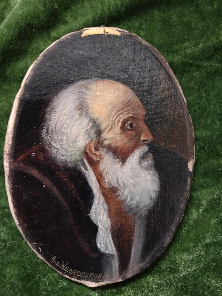 Ölbild Portrait Waardenburg signiert Ölgemalde oval Antik in Lutherstadt Wittenberg