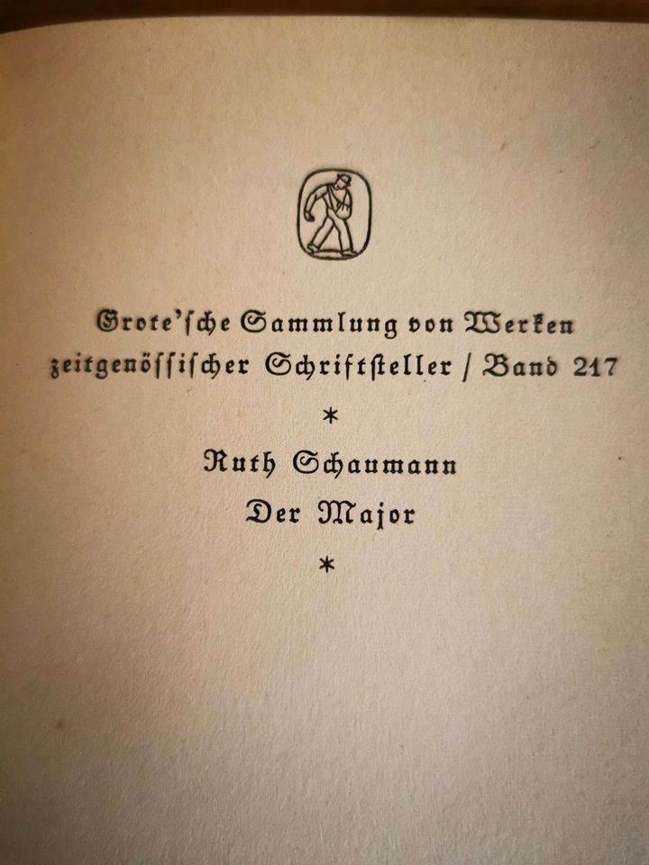 Ruth Schaumann Antiquariat Der Major altdeutsche Schrift Buch in Ramstein-Miesenbach