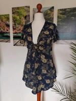 Blaue Tunika mit gelben Blumenmuster von b.p.c in Gr. 40/42 Hessen - Alsfeld Vorschau